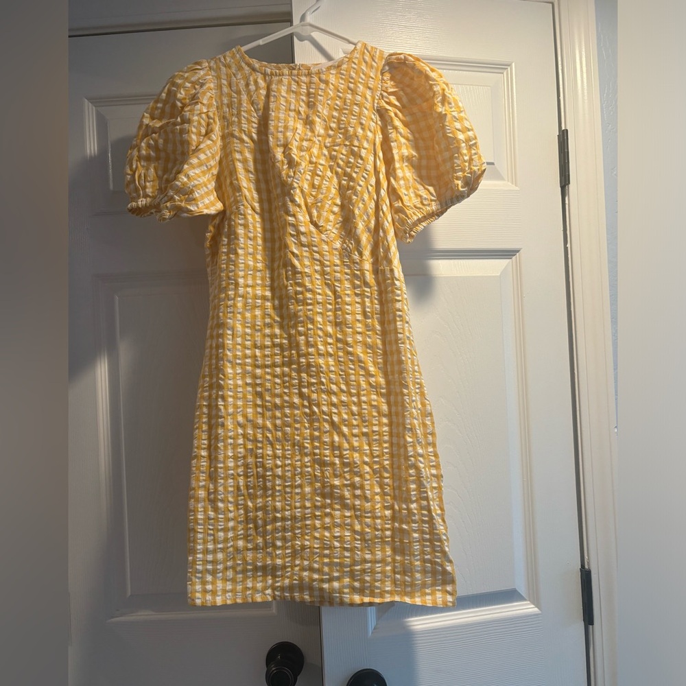Mango brand gingham dress, size small